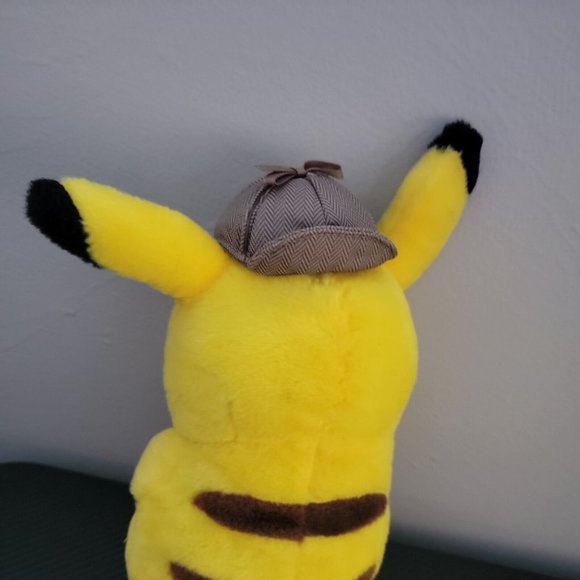 Pokémon Detective Pikachu 8" Pikachu Plush With Detective Hat Stuffed Animal - Picture 6 of 10